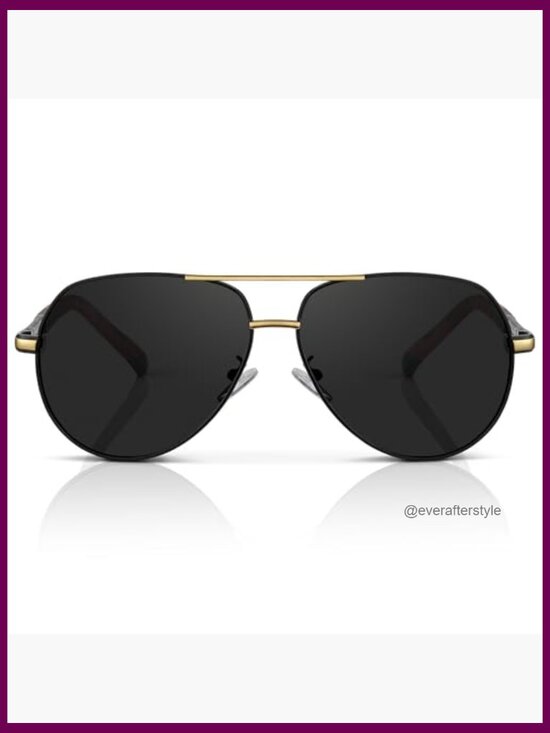 Metal Aviator Sunglasses Polarized UV400 Protection for Large Heads main image 5